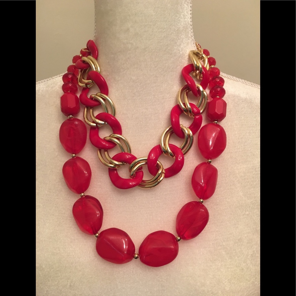 Red Chainlink Necklace✨✨ - Picture 2 of 2